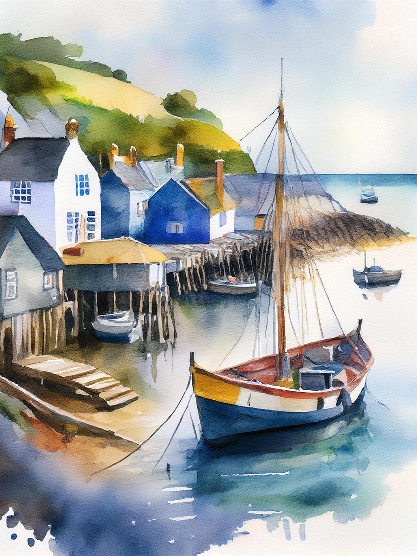 Digital Download - Fishing Village 1