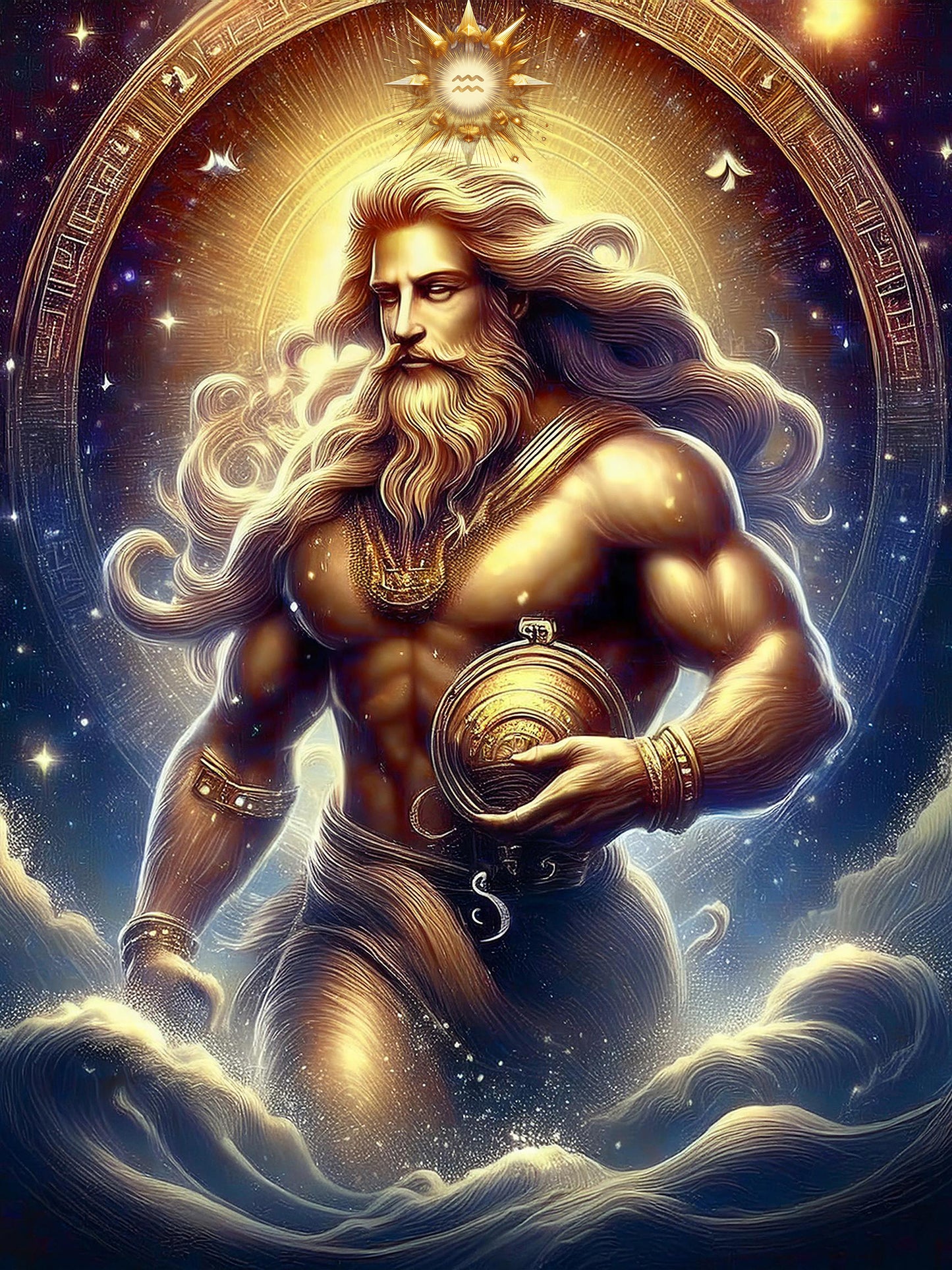 Descarga digital - Signo del zodiaco Acuario