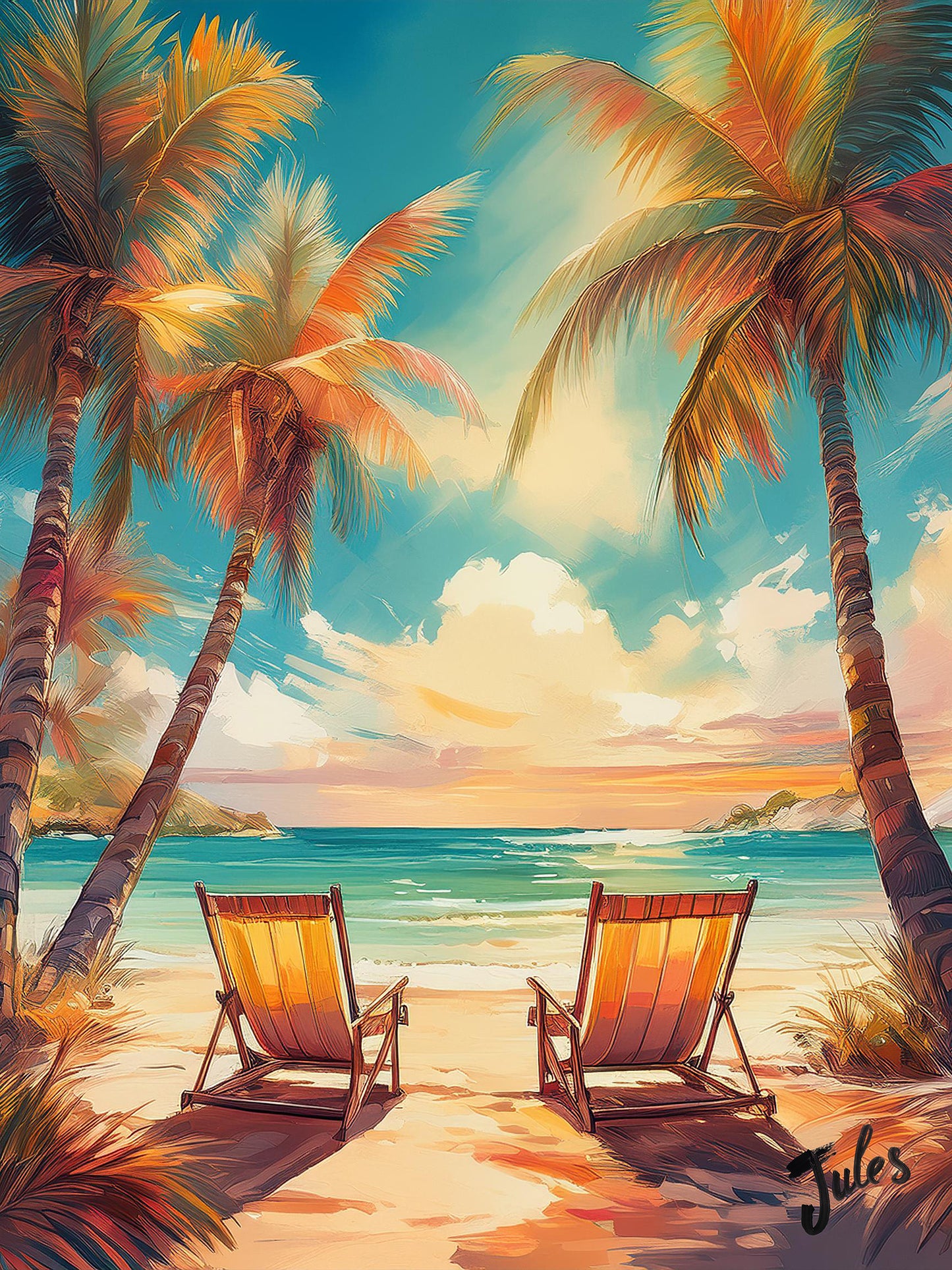 Téléchargement numérique - Chaises de plage