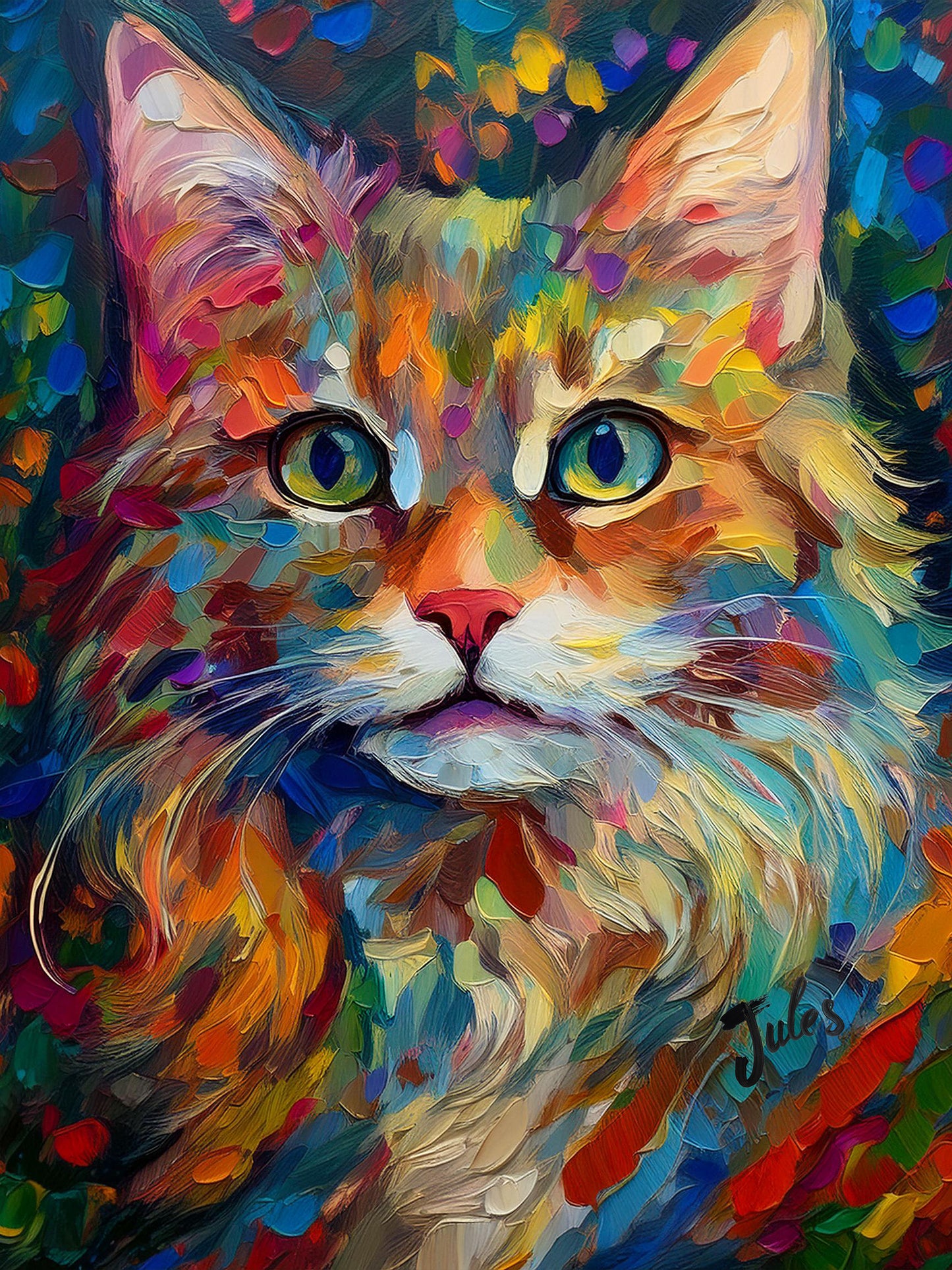 Digital Download - Fluffy Cat