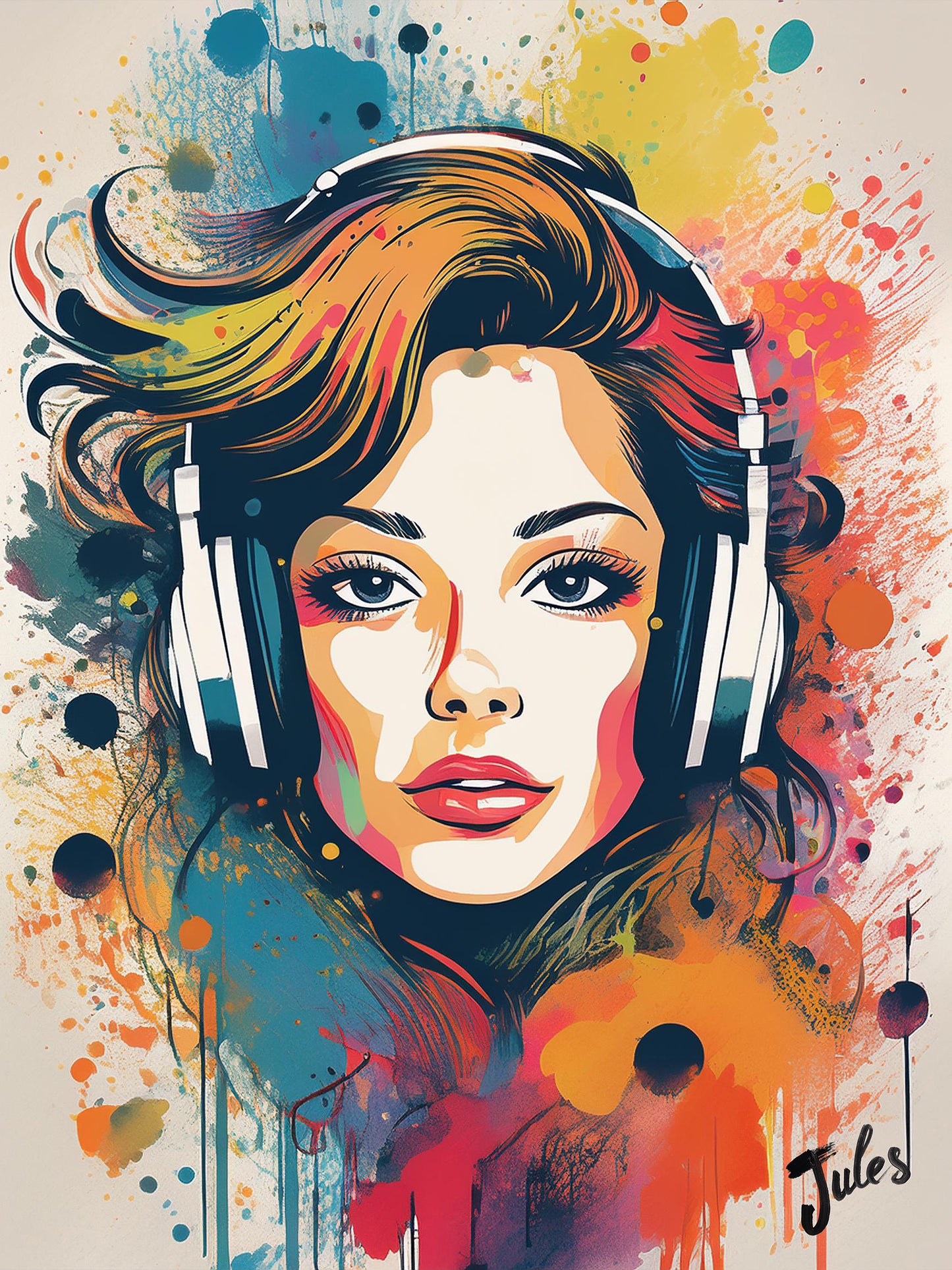 Digital Download - Girl in Headphones 2