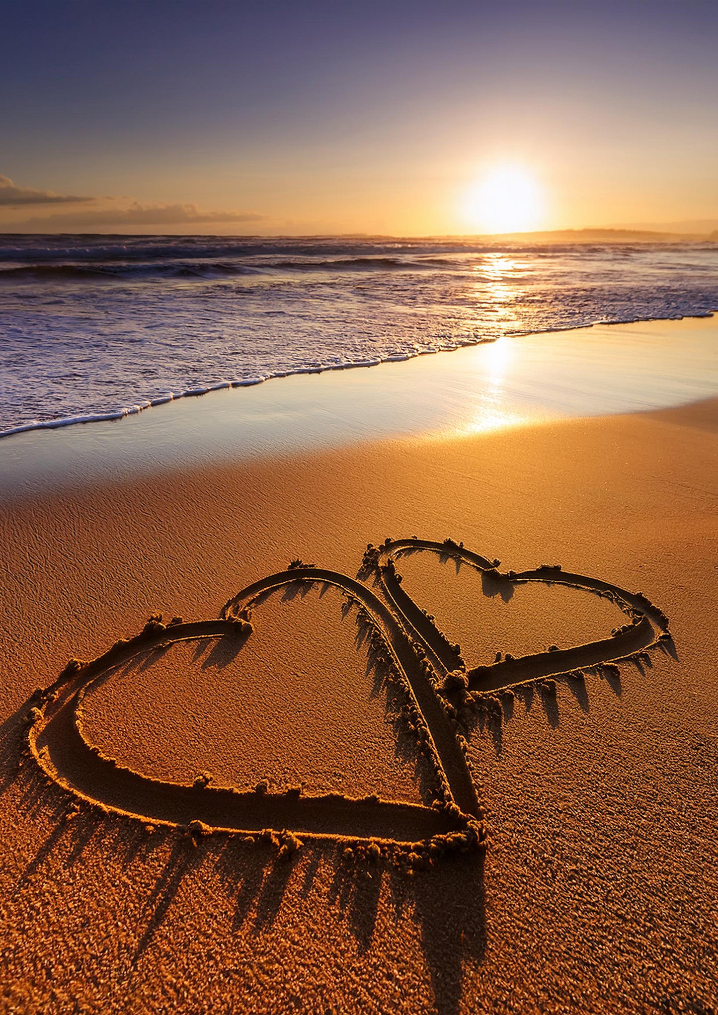 Digital Download -  Beach hearts